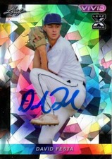 David Festa Minnesota Twins 2023 Leaf Vivid 5/5 Autographed Signed Card