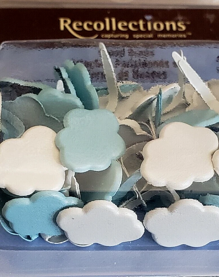 RECUERDOS Brads Decorativos - Nubes - 36 piezas Foto 2 de 2