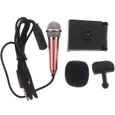Portable 3.5Mm Stereo Studio Mic KTV Karaoke Mini Microphone for Cell Phone PC