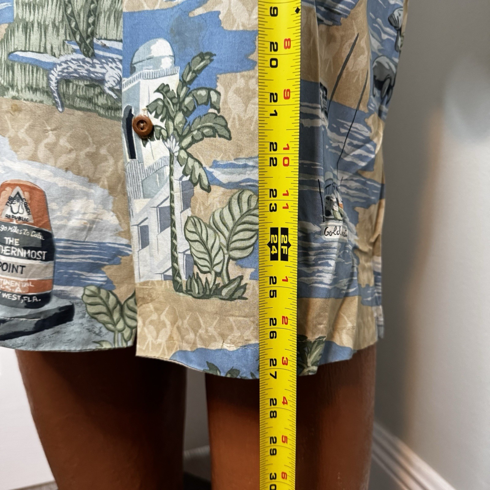 Vintage Paradise Found RARE Hawaiian Tiki Shirt Size Small Key West image 5