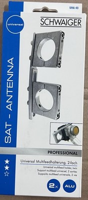 Schwaiger Multifeedhalter 2-fach Universal SAT Antenne UHA40