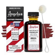 Angelus Leather Dye, Permanent Dye 3 Fl Oz Pack of 1 , Light Brown A