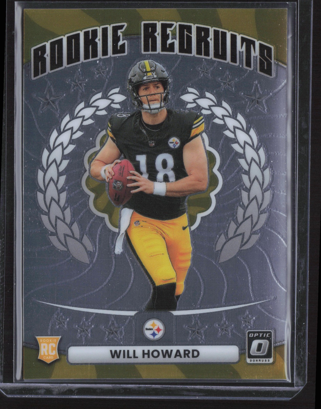 2025 Donruss Optic #11 Will Howard Rookie Recruits Pittsburgh Steelers