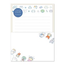 Set di lettere Mindwave Gorogoro Nyansuke Washi (Gorogorogoro Nyansuke: bianco riposto_