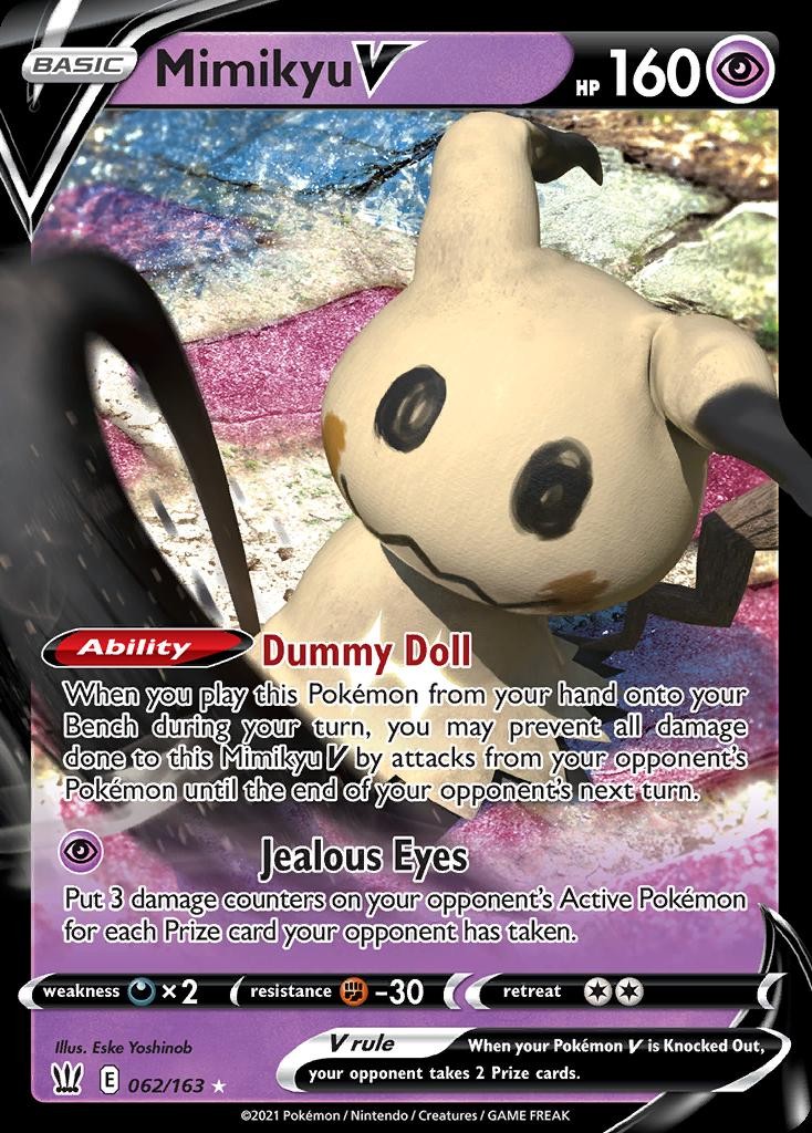 Pokemon Mimikyu V (62/226) Battle Styles NM HOLO