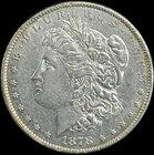 1878-P $1 Morgan Dollar 7TF Reverse of '79 - Raw AU - See Pictures