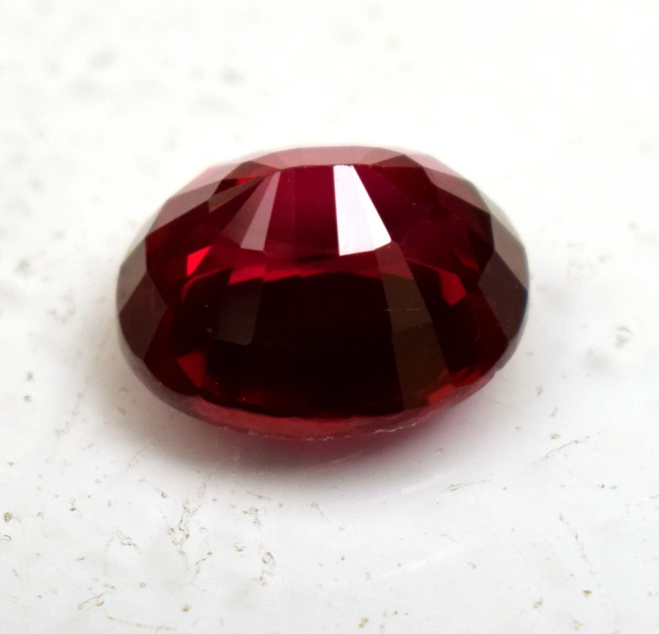 Natural Mozambique Red Ruby Certified Loose Gemstone 7.00 Oval Cut Loose Gem - Image 3 of 4