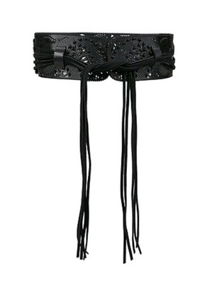 ALMALA Boho Taillen Gürtel zum Binden mit Wildldlederschnüren,  Gr. 75 cm