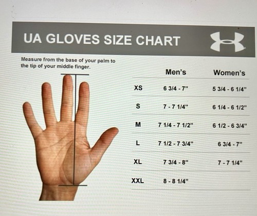 Under Armour Men's UA F8 Novelty Football Gloves 1370840-408 Academy Medium M - Picture 9 of 10