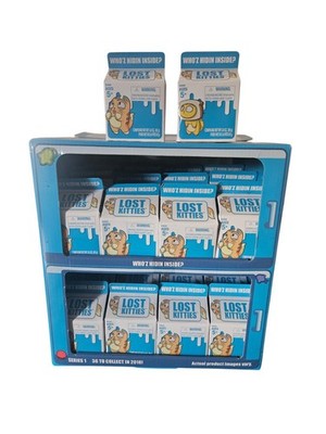 Lost Kitties Series 1 Who'z Hidin' Inside Box Toy Set w/ Store Display 26 Total