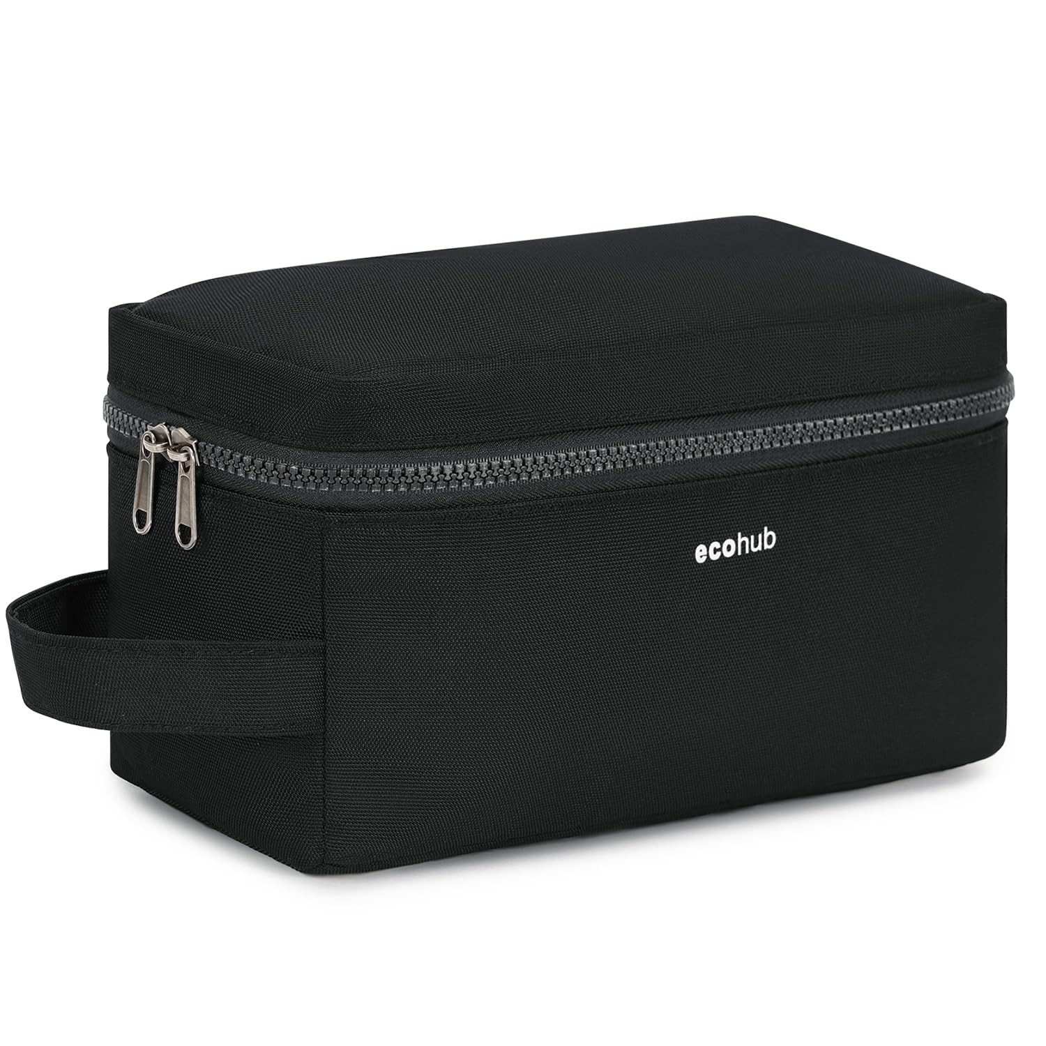 Trousse de toilette design épuré en nylon robuste pour homme et femme