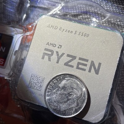 AMD Ryzen 5 5500 Processor (4.2 GHz, 6 Cores, Socket AM4) New ! Never use !