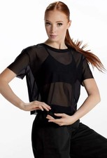 Dance Top Weissman 16611 Medium Adult Black Contemporary Hip Hop