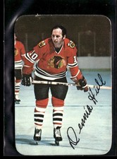 1976-77 Topps #16 Dennis Hull Glossy Inserts Condition Issues 3202M