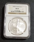 2008 W Burnished Silver Eagle NGC MS69