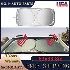 Large Foldable Car Front Windshield Window Sun Shade Shield Cover Visor Uv