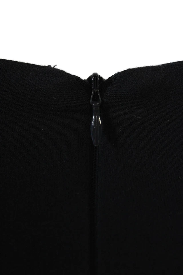 Vestido N/Nicholas para mujer sin mangas con hombros descubiertos abertura alta azul marino talla 2 Foto 4 de 4