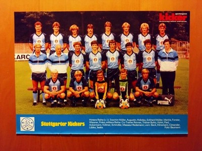 Stuttgarter Kickers, Mannschaftsfoto 1983/84, 2. BL, Kicker,DIN A4,ungeklebt  