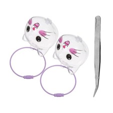 3 Pcs Pet Keepsake Hair Storage Keychain Dog Keyring Bag Charms