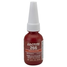 266 Threadlockers, High Strength/High Temperature, 10 mL, Red-Orange Henkel