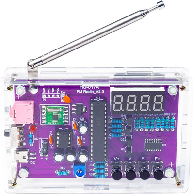 FM Radio Kit Löten Übungsset DIY Schule Projekt FM 87-108Mhz mit 2 Power