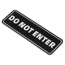 No EnterCartel, Acrylic 9"x3" Car Sticker Information Holder Sign