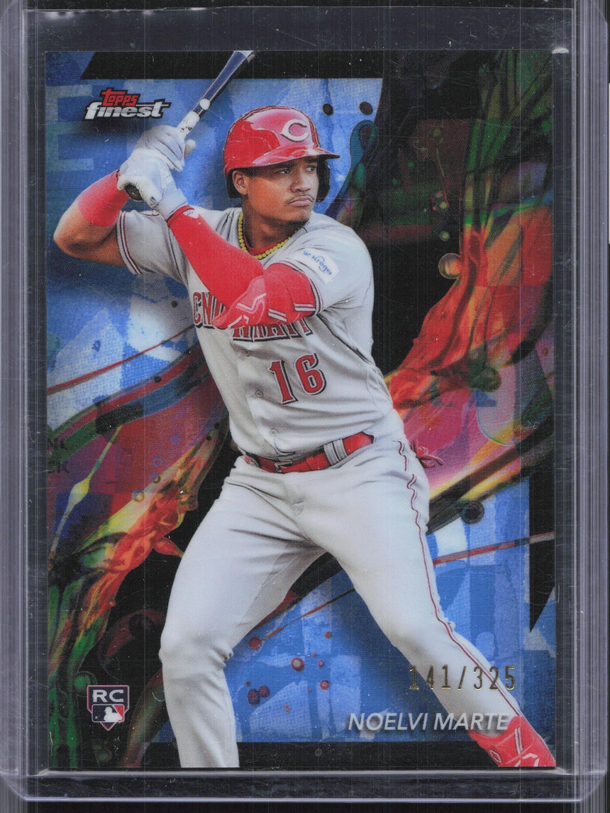 2024 Finest #10 Noelvi Marte Sky Blue Refractors #/325