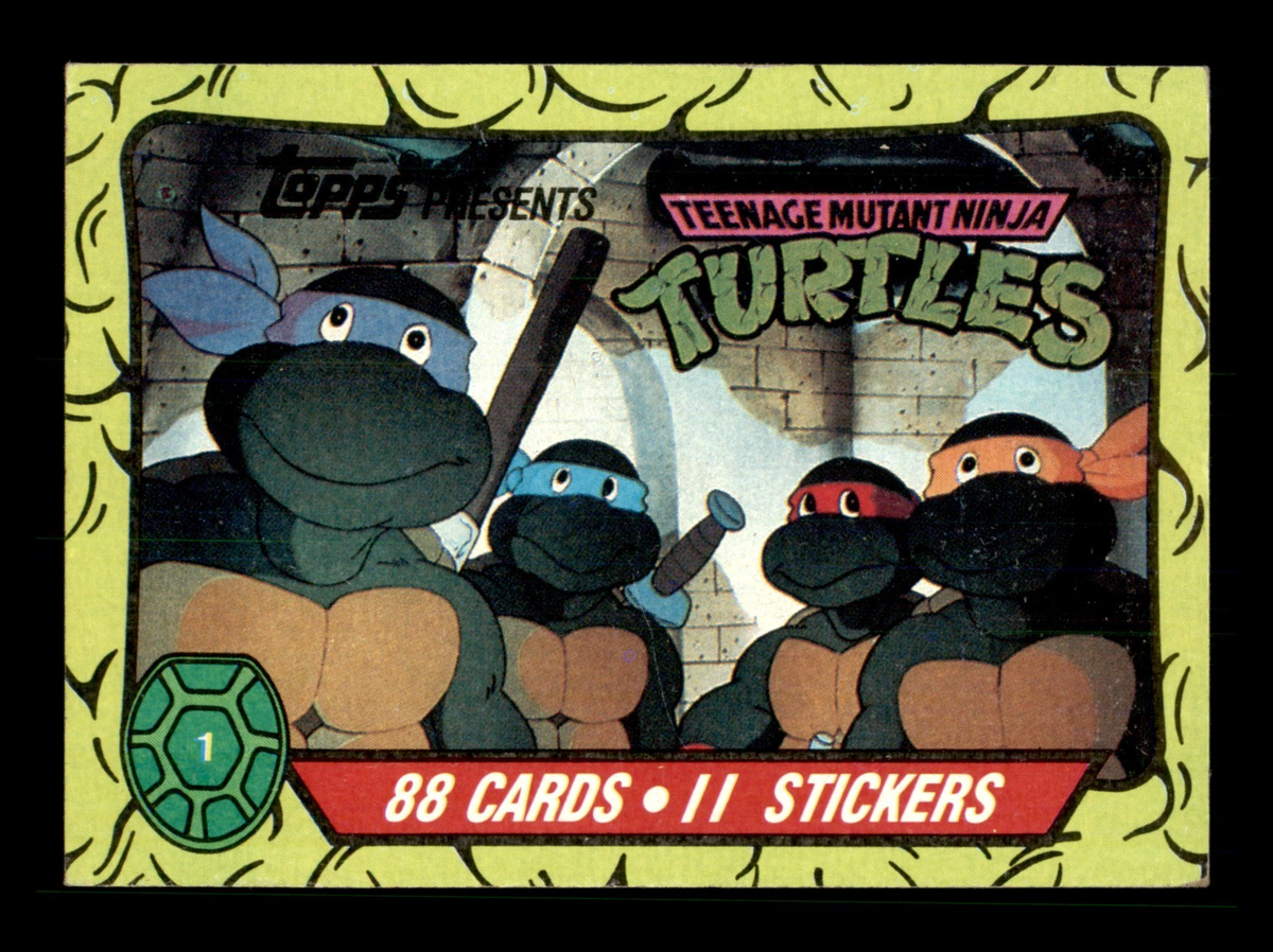 5 Cartes Teenage Mutant Ninja Turtles TOPPS 1989 - NEUF Sous Emballage - Collection Tortues Ninja