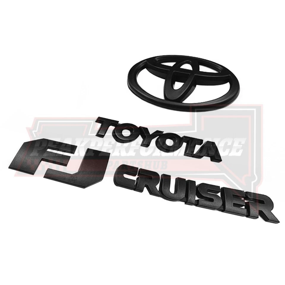 Matte Black Emblem For 2007-2015 FJ Cruiser Tailgate Letter Rear Door Side Badge Foto 4 de 4