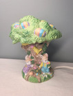 Vintage Light Up Easter Tree Eggs Bunnies Rabbits Plug-in Electric Porcelain 6" — photo 2