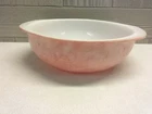 VTG PYREX 024 Pink 2qt Casserole Bowl Marbled Look