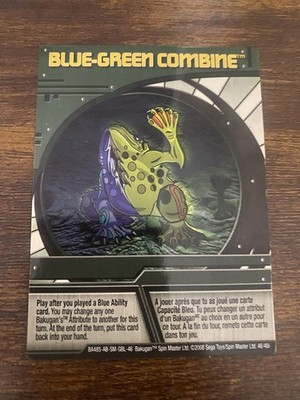 Bakugan Card - Blue-Green Combine - Green Ability Card - BA485 - 46/48i - 2009