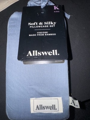 Allswell King Size Pillowcase Set Viscose Made from Bamboo 21 x 40 inches Pair