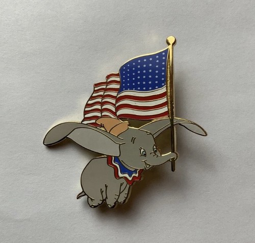 Disney Auctions Dumbo American Flag July 4th LE 500 Pin