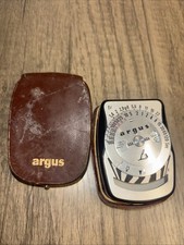 Vintage Argus L3 Light Meter with Leather Case   West Germany