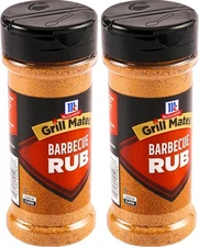 (Free Duty Tax) McCormick, Grill Mates Barbecue Rub, 6 Oz (Pack of 2)