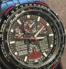 Men's Citizen Eco Drive Skyhawk Red Arrows Solar Chronograph Radio Controlled