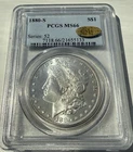 GOLD CAC.  1880s Morgan Silver Dollar MS66.  See Description.