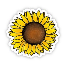 Cute Sunflower Yellow Sticker