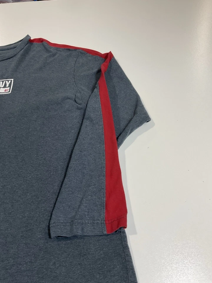 Camisa Camiseta Vintage Antigua Azul Marino Manga Larga Talla XL Invierno Equipo Rayas Patinador Y2K Foto 4 de 4