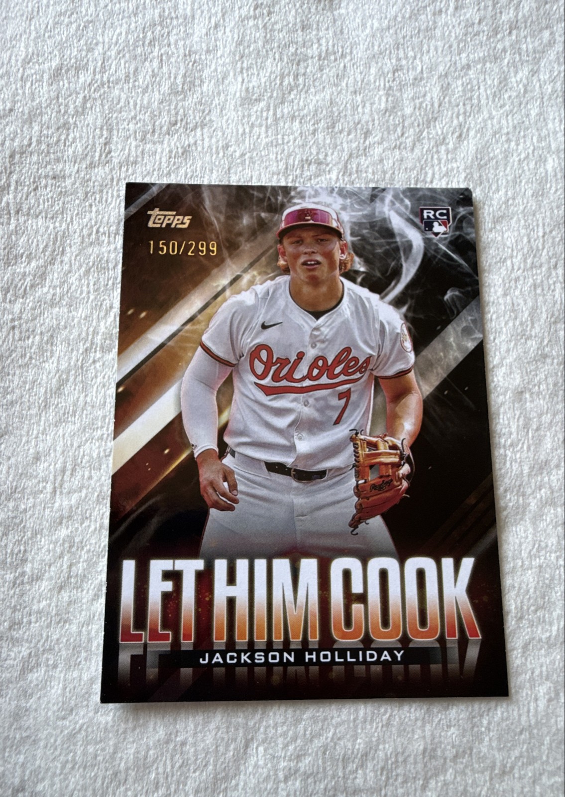 2024 Topps Update - Let Him Cook Jackson Holliday #LHC-25 Black 150/299 (RC)