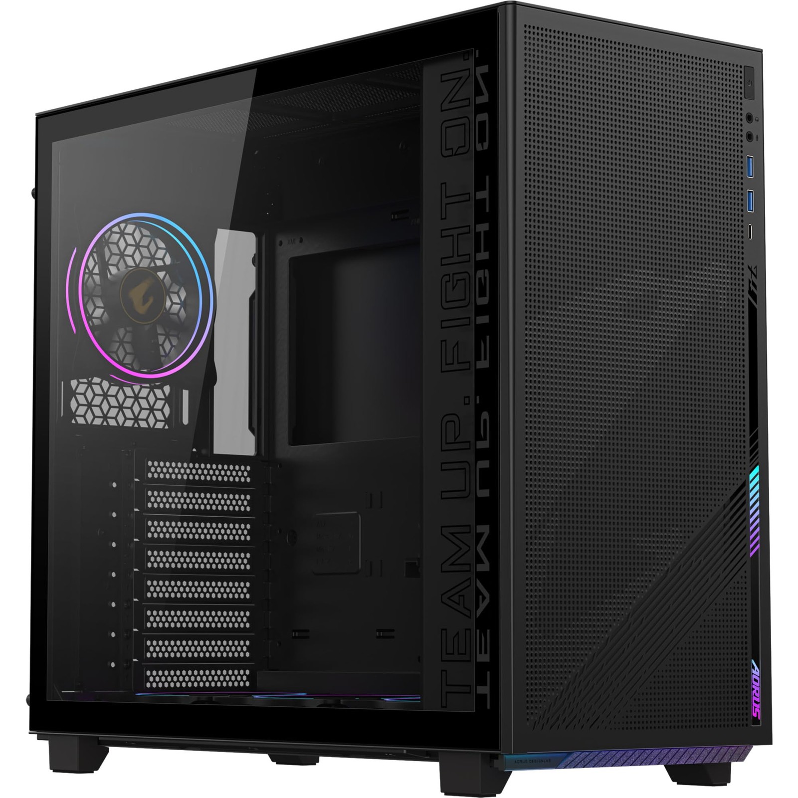 Boîtier PC ATX Aorus C400 Noir Verre pour configuration gaming