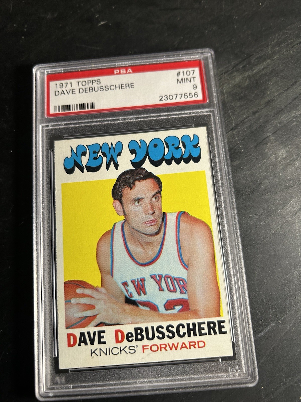 1971 Topps #107 Dave Debusschere PSA 9 MINT New York Knicks