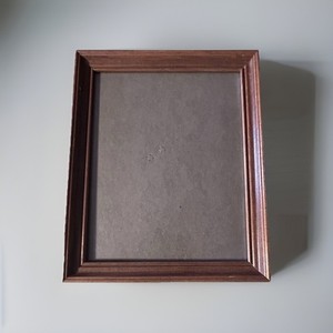 Vintage Brown Wooden Photo Picture Frame Rectangle Freestanding Tabletop 8x10