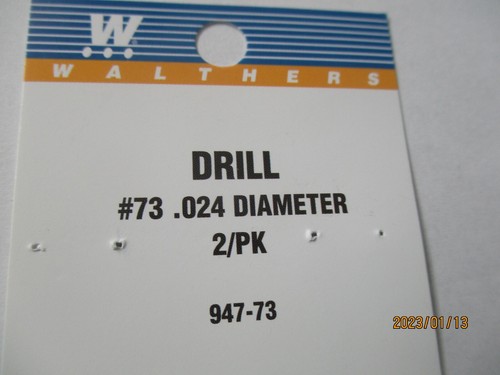 Walthers 947-73 Walthers # 73/.024 Diameter Drill Bit 2 pack - Bild 3 von 3