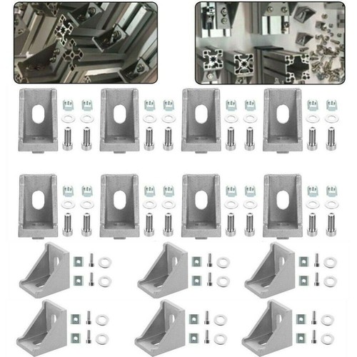20x Eckwinkel 40x40 Winkel Nut 8 Aluprofil Winkel verbinder Befestigungsmaterial - Bild 9 von 10
