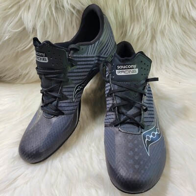 Saucony Vendetta Spike Racing Track Men's Shoes Black Size 12