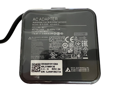 Original MSI ADP-65GD D 65W AC Adapter For MSI Modern 15 MS-1552