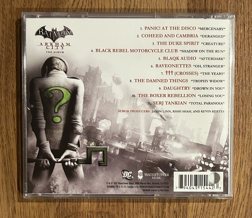 BATMAN Arkham City : The Album CD Soundtrack Rare!! 794043154423 | eBay