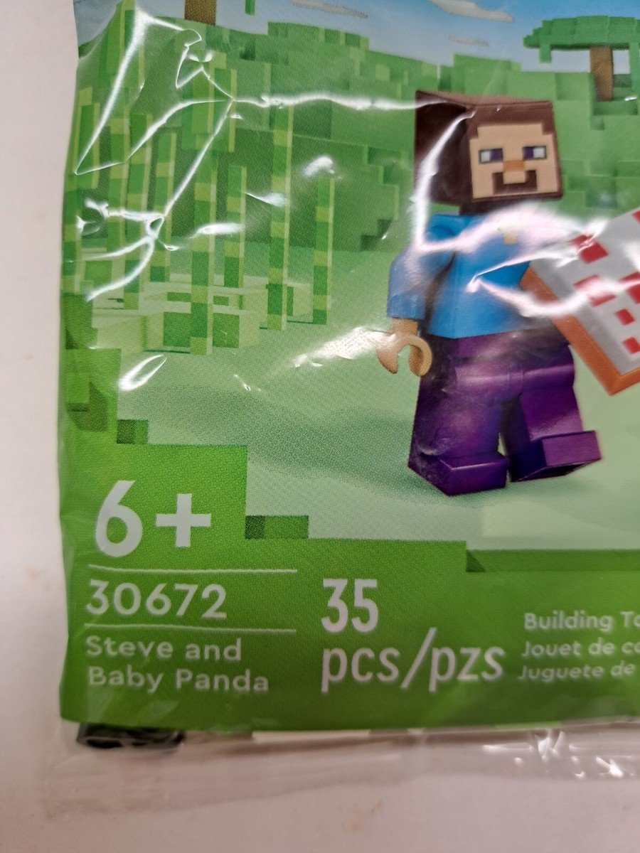 LEGO® Minecraft® Steve and Baby Panda 30672 BRAND NEW ,Sealed